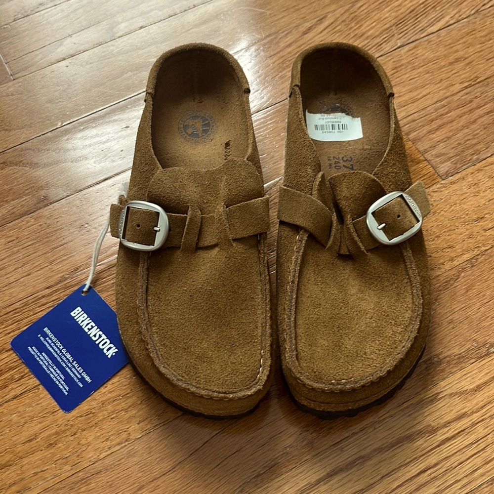 New Birkenstock Suede Buckley 37 Ladies 6.5. Tea